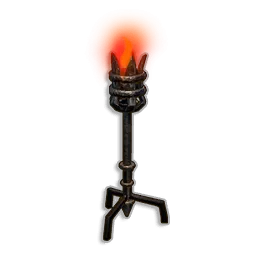 Red Standing Torch - Runescape Dragonwilds