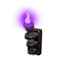 Purple Wall-mounted Torch - Runescape Dragonwilds