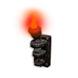 Red Wall-mounted Torch - Runescape Dragonwilds