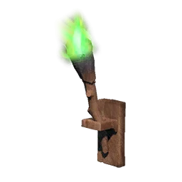 Green Wall-mounted Torch - Runescape Dragonwilds