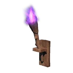 Purple Wall-mounted Torch - Runescape Dragonwilds