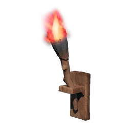 Red Wall-mounted Torch - Runescape Dragonwilds