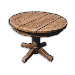 Round Oak Table - Runescape Dragonwilds